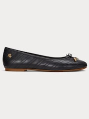 Lauren Ralph Lauren Jayna Stitched Leather Ballet Flats - Image 2 of 4
