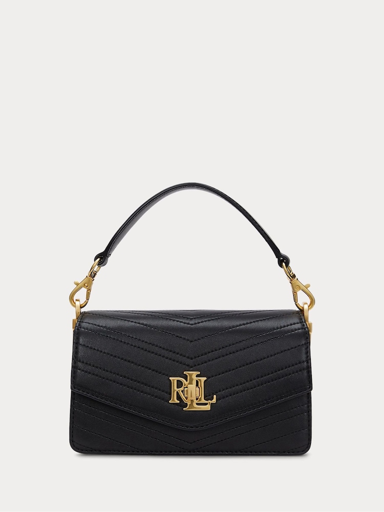 Lauren Ralph Lauren Stitched Nappa Shoulder Bag - Image 1 of 7