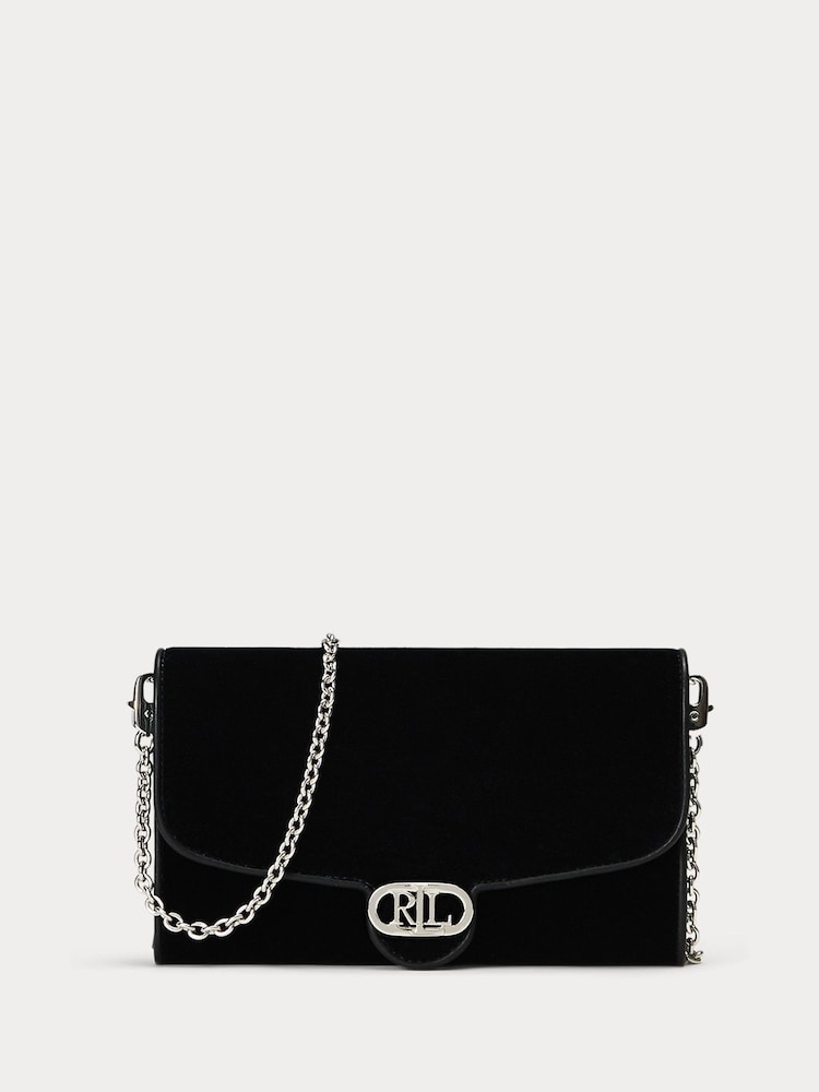 Lauren Ralph Lauren Adair Velvet Clutch Bag - Image 1 of 7