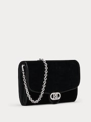 Lauren Ralph Lauren Adair Velvet Clutch Bag - Image 4 of 7