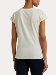 Lauren Ralph Lauren Crest Logo Graphic Cotton Jersey T-Shirt - Image 5 of 7