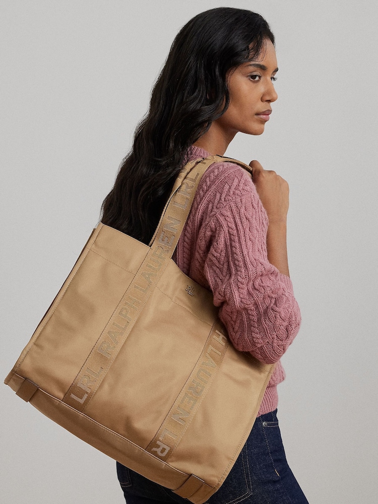 Gelb - Lauren Ralph Lauren Nylon Extra-Large Stevie Tote Bag - Bild 6 von 6