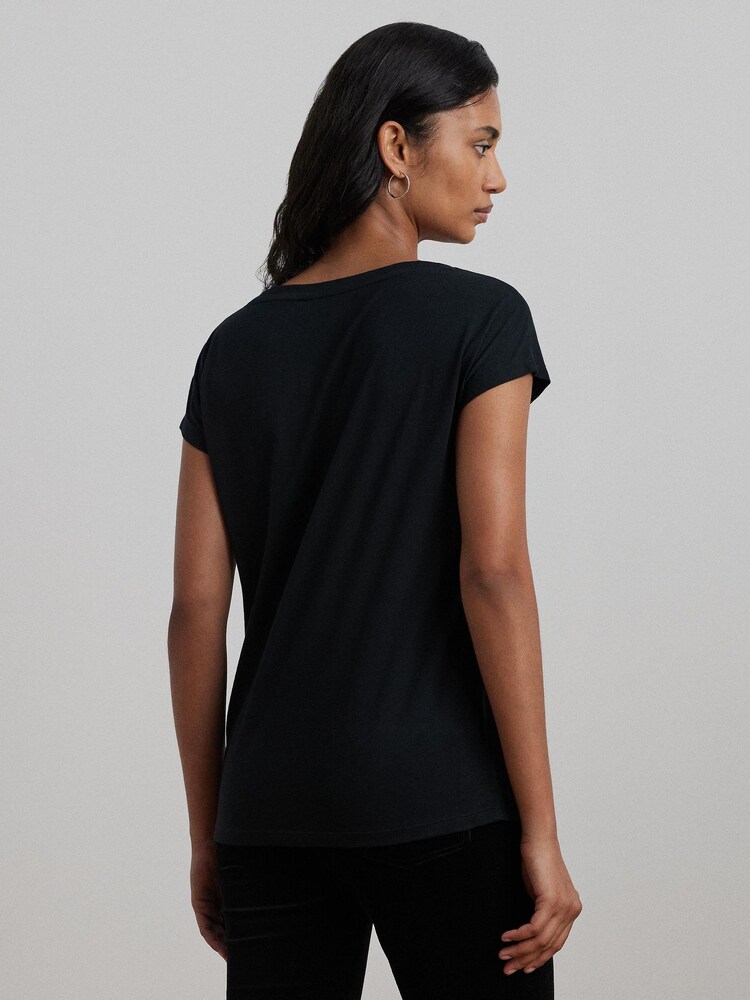 Lauren Ralph Lauren Crest Logo Graphic Cotton Jersey T-Shirt - Image 2 of 8