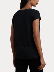 Lauren Ralph Lauren Crest Logo Graphic Cotton Jersey T-Shirt - Image 6 of 8