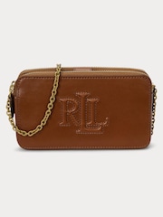 Lauren Ralph Lauren Leather Witley Crossbody Logo Bag - Image 1 of 6