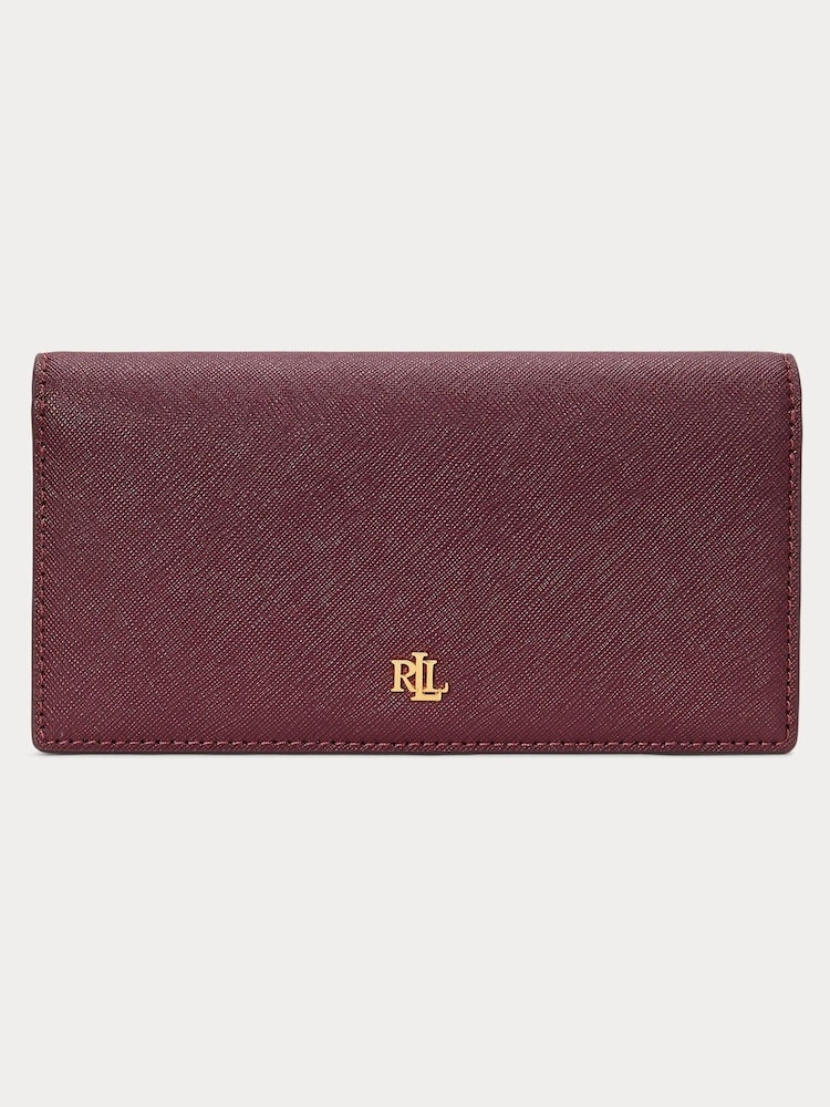 Vijolična - Lauren Ralph Lauren Crosshatch Leather Slim denarnice denarnica - Slika 1 iz 1 Vijolična - Lauren Ralph Lauren Crosshatch Leather Slim denarnice denarnica - Slika 1 iz 1