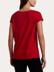 Lauren Ralph Lauren Crest Logo Graphic Cotton Jersey T-Shirt - Image 5 of 7