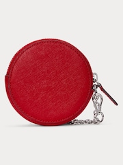Lauren Ralph Lauren Crosshatch Leather Round Pouch Bag - Image 2 of 3