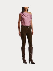 Lauren Ralph Lauren Satin Charmeuse Off-the-Shoulder Blouse - Image 7 of 7