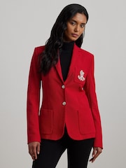 Lauren Ralph Lauren Anfisa Crest Logo Blazer Jacket - Image 1 of 9