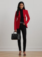 Lauren Ralph Lauren Anfisa Crest Logo Blazer Jacket - Image 3 of 9