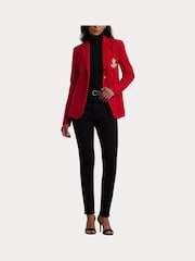 Lauren Ralph Lauren Anfisa Crest Logo Blazer Jacket - Image 8 of 9