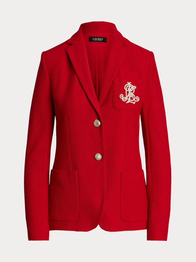 Lauren Ralph Lauren Anfisa Crest Logo Blazer Jacket - Image 9 of 9