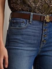 Lauren Ralph Lauren High-Rise Relaxed Straight Ankle Jeans - Image 5 of 9