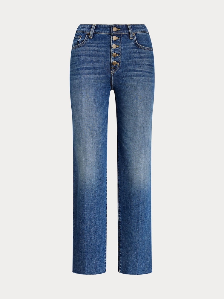Lauren Ralph Lauren High-Rise Relaxed Straight Ankle Jeans - Image 9 of 9