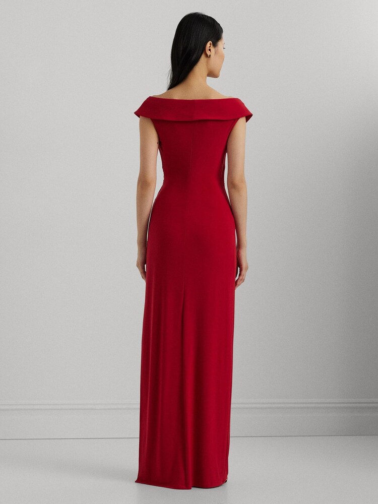 Lauren Ralph Lauren Curve Jersey Off-the-Shoulder Gown - Image 2 of 7 Lauren Ralph Lauren Curve Jersey Off-the-Shoulder Gown - Image 2 of 7