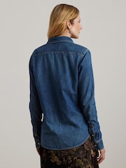 Lauren Ralph Lauren Classic Fit Denim Shirt - Image 3 of 8