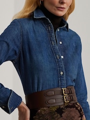 Lauren Ralph Lauren Classic Fit Denim Shirt - Image 4 of 8