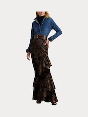 Lauren Ralph Lauren Classic Fit Denim Shirt - Image 7 of 8