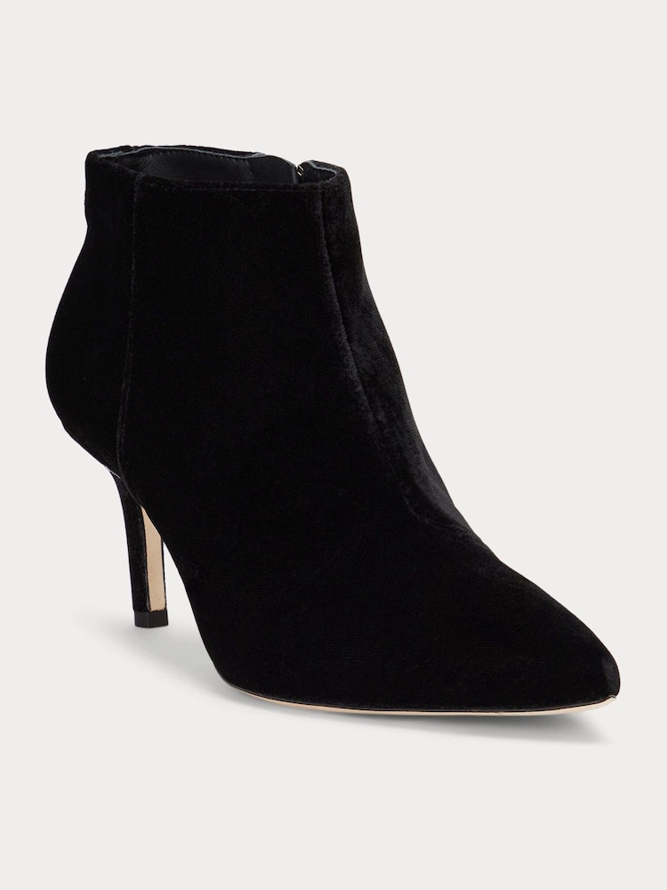 Lauren Ralph Lauren Lizie Velvet Ankle Boots - Image 3 of 4