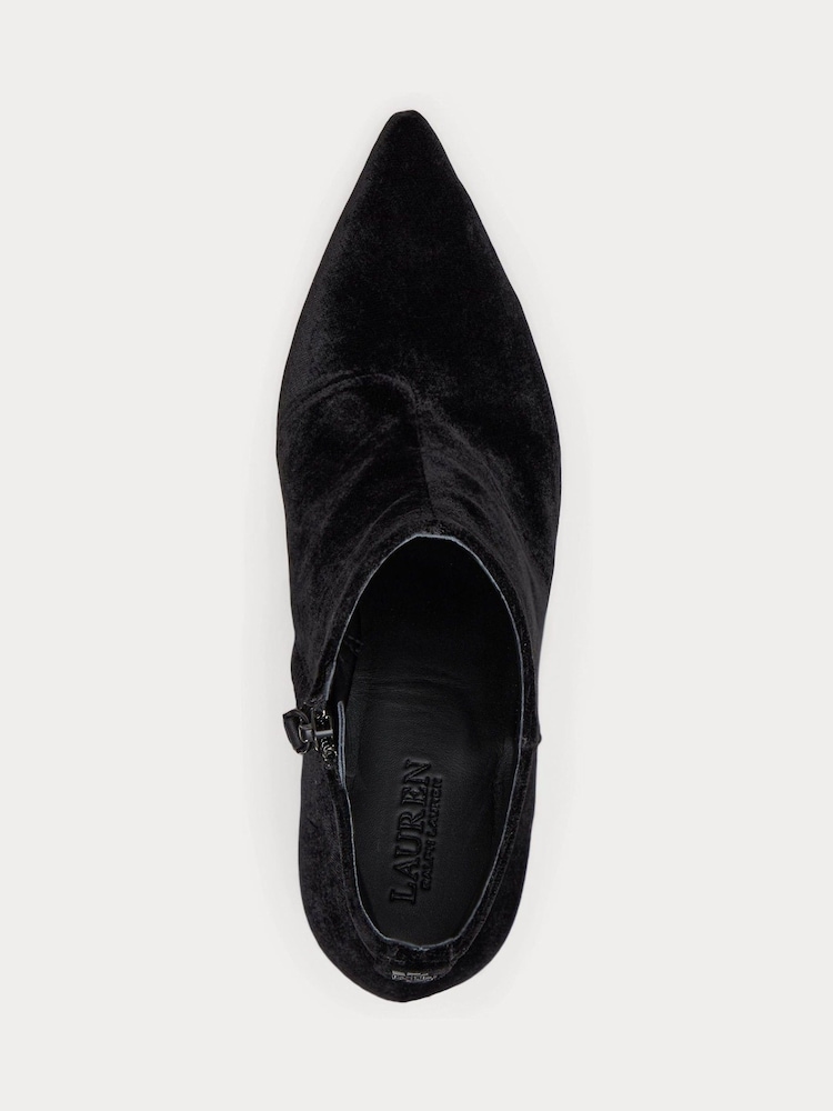 Lauren Ralph Lauren Lizie Velvet Ankle Boots - Image 4 of 4