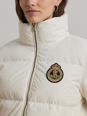Lauren Ralph Lauren Crest Patch Down Puffer Coat - Image 5 of 10