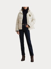 Lauren Ralph Lauren Crest Patch Down Puffer Coat - Image 9 of 10