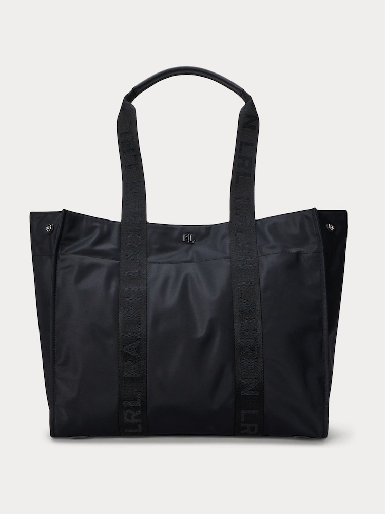 Schwarz - Lauren Ralph Lauren Nylon Extra-Large Stevie Tote Bag - Bild 1 von 6