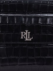 Lauren Ralph Lauren Marcy Glossy Croc Leather Crossbody Bag - Image 3 of 6
