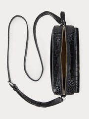 Lauren Ralph Lauren Marcy Glossy Croc Leather Crossbody Bag - Image 4 of 6