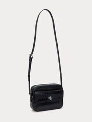 Lauren Ralph Lauren Marcy Glossy Croc Leather Crossbody Bag - Image 5 of 6