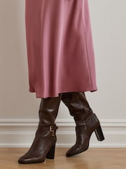 Lauren Ralph Lauren Satin Charmeuse Midi Skirt - Image 5 of 8