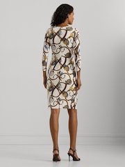 Lauren Ralph Lauren Cream Classic Jersey Dress - Image 2 of 4