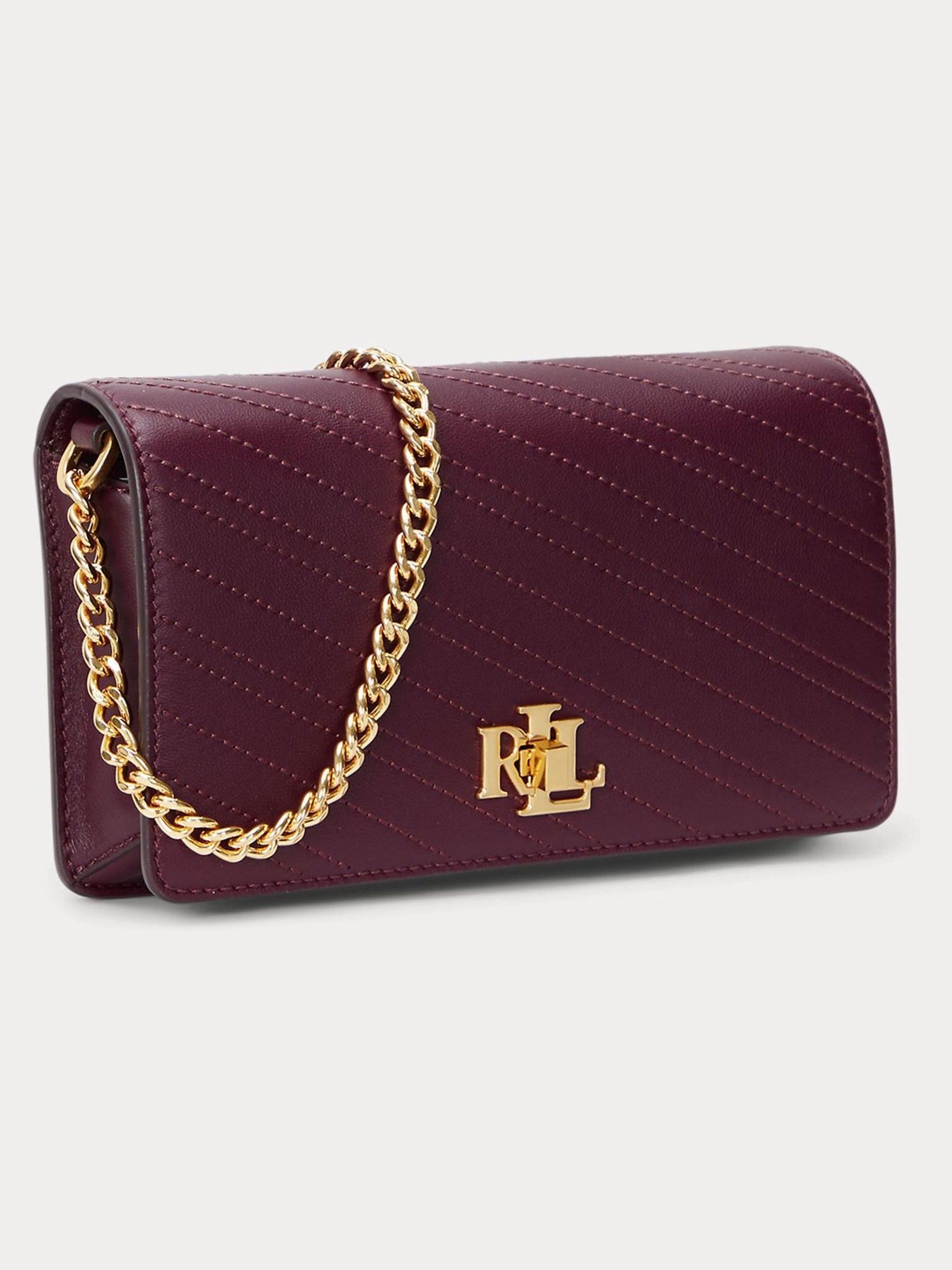 Burgundy ralph lauren bag 2025