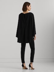 Lauren Ralph Lauren Belted Cape Georgette Jumpsuit - Imagen 2 de 6