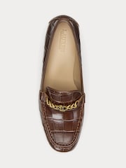 Lauren Ralph Lauren Embsd Crocs Winslet Brown čevlji - Slika 4 iz 4