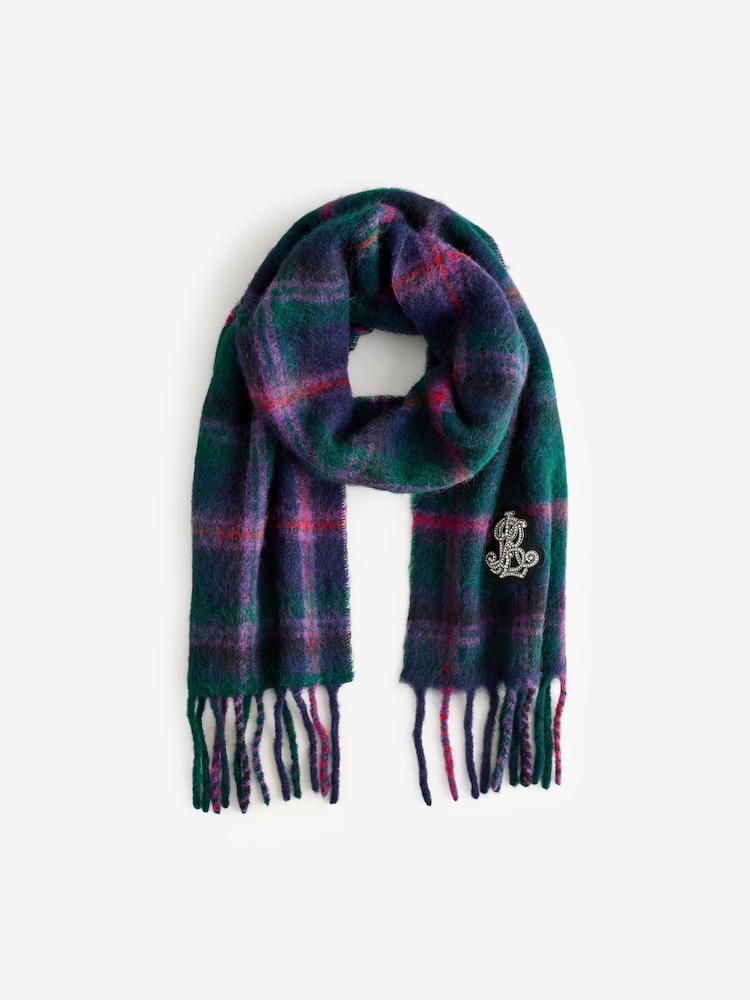 Lauren Ralph Lauren Brushed Check Scarf - Image 1 of 3