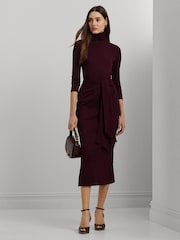 Lauren Ralph Lauren Tie-Front Turtleneck Dress - Image 1 of 8