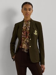 Lauren Ralph Lauren Anfisa Crest Logo Blazer Jacket - Image 1 of 5