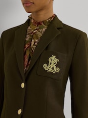Lauren Ralph Lauren Anfisa Crest Logo Blazer Jacket - Image 3 of 5
