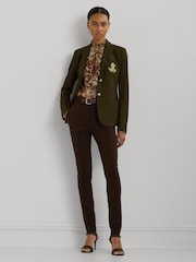 Lauren Ralph Lauren Anfisa Crest Logo Blazer Jacket - Image 4 of 5