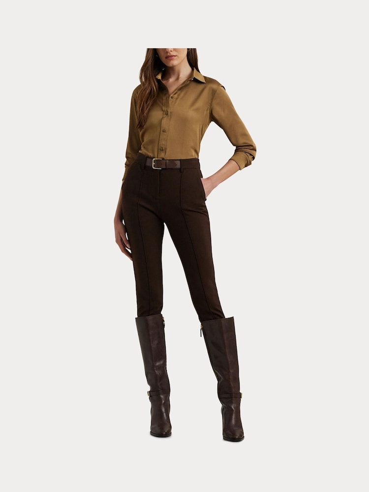 Lauren Ralph Lauren Classic Fit Satin Charmeuse Shirt - Image 7 of 7
