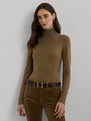 Lauren Ralph Lauren Silk Blend Turtleneck Jumper - Image 1 of 5