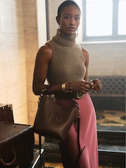 Lauren Ralph Lauren Bruma Metalised Fibre Knitted Vest Jumper - Image 1 of 7