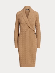 Lauren Ralph Lauren Cable-Knit Buckle-Trim Sweater Dress - Image 7 of 7