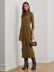 Lauren Ralph Lauren Tie-Front Turtleneck Dress - Image 1 of 7