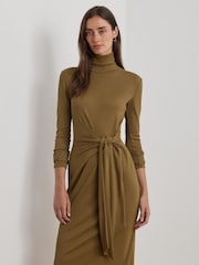 Lauren Ralph Lauren Tie-Front Turtleneck Dress - Image 2 of 7