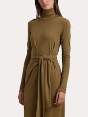 Lauren Ralph Lauren Tie-Front Turtleneck Dress - Image 6 of 7