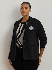 Lauren Ralph Lauren Rayon Nylon Black Blazer - Image 1 of 10