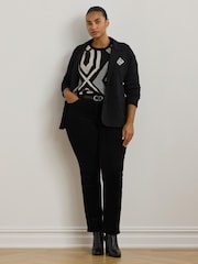 Lauren Ralph Lauren Rayon Nylon Black Blazer - Image 3 of 10